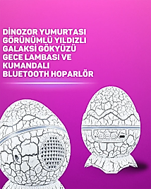 Bluetooth Hoparlör Özellikli 7 Renkli Gece Aydınlatması
