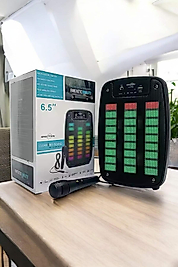 Bluetooth  Hoparlör Mikrofonlu Speaker Taşınabilir Şarjlı