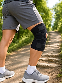 Açık Patella Ligamentli Dizlik Yan Destekli Esnek Ayarlanabilir Diz Desteği