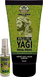 3 ADET IBN-I SİNA KUYRUK YAĞI KREMİ 50 ML + 1 ADET 30 ML ÇÖREK OTU YAĞI