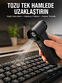 Yüksek Hızlı Kablosuz El Tipi Hava Üfleme Temizlik Cihazı Yeni Nesil