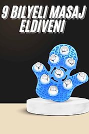 Selülit Giderici Masaj Eldiveni 9 Bilyeli Palm Masaj Eldiven Tam Vücut