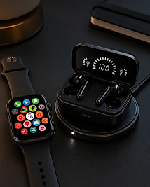 Spor ve Günlük Kullanıma Uygun Akıllı Saat ve Bluetooth Kulaklık Seti Yüksek Performans