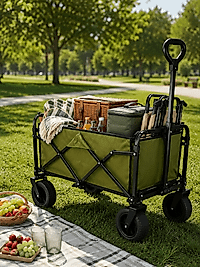 Katlanabilir Wagon Taşıma Arabası 130 KG Taşıma Kapasiteli UCZZKAMPARABASI-1