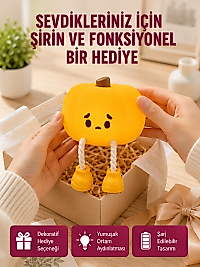 Şarjlı Pumpkin LED Masa Lambası Zamanlayıcılı Dokunmatik Yeni Nesil