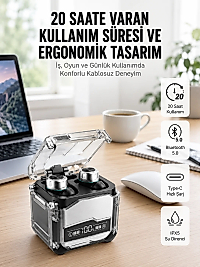 Bluetooth Kulaklık Dokunmatik Kontrol Tws kablosuz kulaklık Hi-fi Stereo