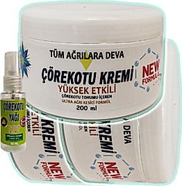 ÇÖREK OTU KREMİ 3 ADET 200 ML BEYAZ KAVANOZ + 30 ML ÇÖREK OTU YAĞI