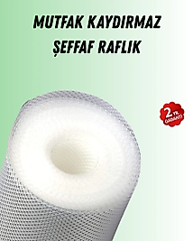 Şeffaf mutfak raflığı ve çekmece kaplaması kaydırmaz pvc