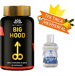 ALTIN KAPAK ERKEKLER IÇİN YENİ PERFORMANS INTİMİFY BIG HOOD 30 KAPSÜL