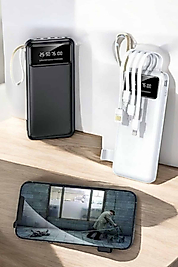 20.000mAh LED Işıklı LCD Ekranlı Type-C USB Powerbank UCZ20MAHPOWERBANK2