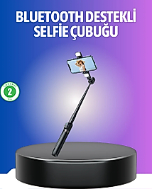 Bluetooth Selfie Çubuğu – Uzaktan Kumandalı