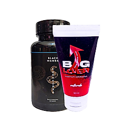 BGLOVER GÜNLÜKPENİSBAKIM MASAJ KREMİ 50ML + SİYAHKOBRA ERKEKLERE ÖZEL 60LI