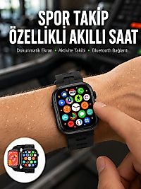 Akıllı Saat Çağrı Cevaplama Müzik Dinleme Plastik Kordon Mesaj Bildirimleri Yeni Seri