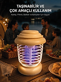 Askılı Tasarıma Sahip LED Aydınlatmalı Sinek Kovucu