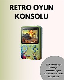 Mini Gameboy Konsol 500 Oyunlu TV Bağlantılı XXUUCZZZG5ATERİİ-5