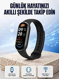 TPU ve Silikon Kordonlu Akıllı Bileklik – 20 Gün Bekleme Süresi Yeni Nesil