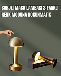 %100 Kademeli Ayarlanabilir Işık – USB Şarjlı Masa Lambası