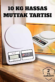 Dijital Mutfak Tartısı 10 kg Kapasiteli Net LCD Ekranlı UUCZHASSASTARTI3-1