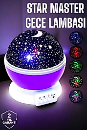 Çocuklara Özel Yıldızlı Gece Lambası
