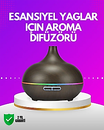 Zamanlayıcılı ve Otomatik Kapanmalı Aromaterapi Nemlendirici Difüzör
