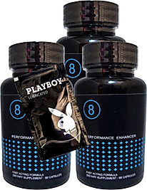 8PERFORMANCE ENHANCER ERKEKLERE ÖZEL 60'LI X  3 ADET + JEL