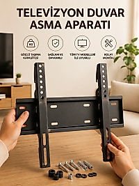 32-55 İnç Uyumlu 40 Kg Taşıma Kapatiseli Televizyon Duvar Asma Aparatı