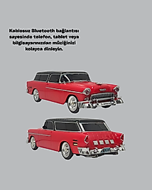 Retro Araba Şekilli Kablosuz Bluetooth Hoparlör UCZZZWS1955-1
