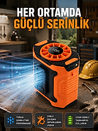USB Şarjlı Kompakt El ve Boyun Fanı Çok Fonksiyonlu