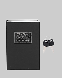 Anahtarlı Gizli Kitap Kasa – Metal İç Yapı, Kamuflajlı Sözlük Tasarım