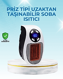 Düşük Enerji Tüketimli Mini Isıtıcı Ayarlı Termostatlı