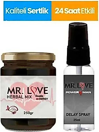 MR. LOVE ERKEKLERE ÖZEL DOĞAL MACUNU 250 GR & MR. LOVE UZUN SÜRELİ SPREY