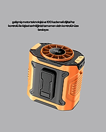 Mini Vantilatör 100 Kademeli Dijital Hız Kontrolü XUCZZZM336FAN-1
