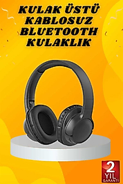 Kulak Üstü Bluetooth Kulaklık Ayarlanabilir Uzun Pil Ömrü UUCZHN02K2