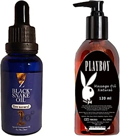 SÜPER BLACK SNAKE ERKEKLER IÇİN FOR MEN PLAYBOY MASAJ YAĞI