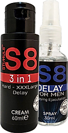 STIMUL8 (S8) 3X ETKİŞEKİLLENME KREMİ + 30 ML DELAYSPREY