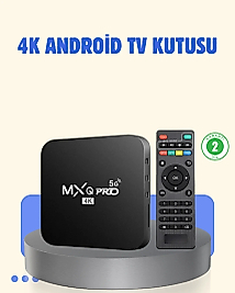 4K Android TV Box – 2GB RAM 16GB ROM, Hızlı Wi-Fi Bağlantılı Akıllı Medya Kutusu