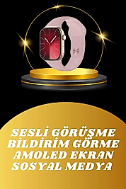 Akıllı Saat İos Andorid Destekli Arama Özeliği Sensörlü Bluetooth Bağlantılı