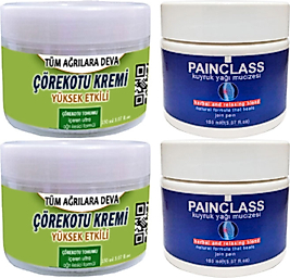 ÇÖREKOTU ÇÖREK OTU KREMİ 2 ADET 150 ML + 2 ADET PAİNCLASS 150 ML KUYRUK YAĞI KREMİ / KREM SETİ