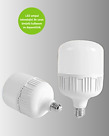 Şarjlı LED Torch Ampul 30 Watt Beyaz Işık UCZZZDL030ŞARJLILAMBA