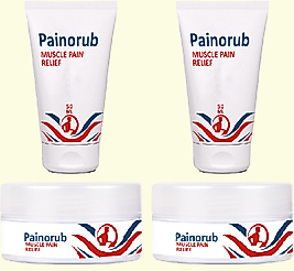PAİNORUB KREM 2ŞERLİ KRİL YAĞI AFRİKA ZENCEFİL ÖZÜ RELİEFCREAM RAHATLAMAYA 50 ML TÜP&KAVANOZ SET