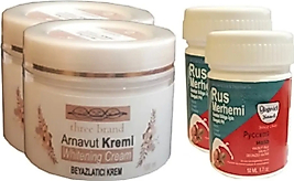 SÜPER THREE BRAND VÜCUT KREMİ 100 ML ARNAVUT KREMİ 2 ADET + RUS MERHEMİ 50 ML 2 ADET