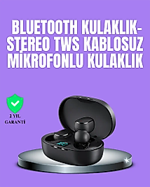 Bluetooth Kulaklık TWS Yüksek Ses Kaliteli Kesintisiz Dijital Göstergeli Kulaklık
