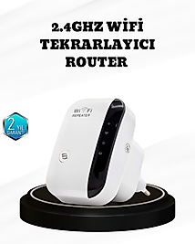 Kablosuz İnternet Genişletici 2.4GHz WiFi Repeater Kolay Kurulumlu