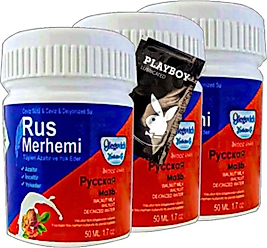 SÜPER PLAYBOY BLUE RUS MERHEMİ 3 ADET X 50 ML TÜY DÖKÜCÜ KREM + 1 ARMAĞAN JEL