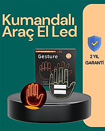 Kablosuz Kumandalı LED Jest Işığı – 3 Modlu Araba Arkası Mesaj Işığı, 203 LED ile Yüksek Parlaklık