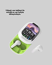 Kablosuz Kulaklık Siyah Beyaz Tasarım XUCZSEONEKULAKLIK-3
