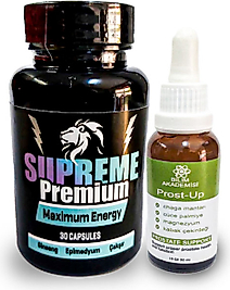 SUPREME PREMİUM ERKEKLERE ÖZEL 30LU KATILIK VE MAXİMUM ENERGY + YANINDA PROST-UP 30ML PIROSTAT IÇECEĞİ