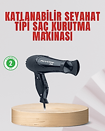 Seyahat Tipi Saç Kurutma Makinesi Katlanabilir Hafif Yapı