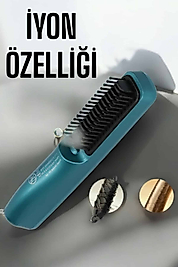 Fön Tarak Sıkı Dişli Şarjlı Taşınabilir Saç Düzleştirici