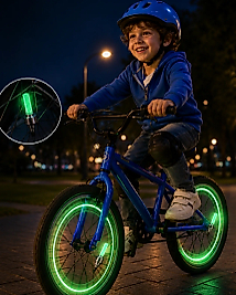 Araç Sibop LED Işığı 2li Set Bisiklet Motosiklet Jant Lambası
